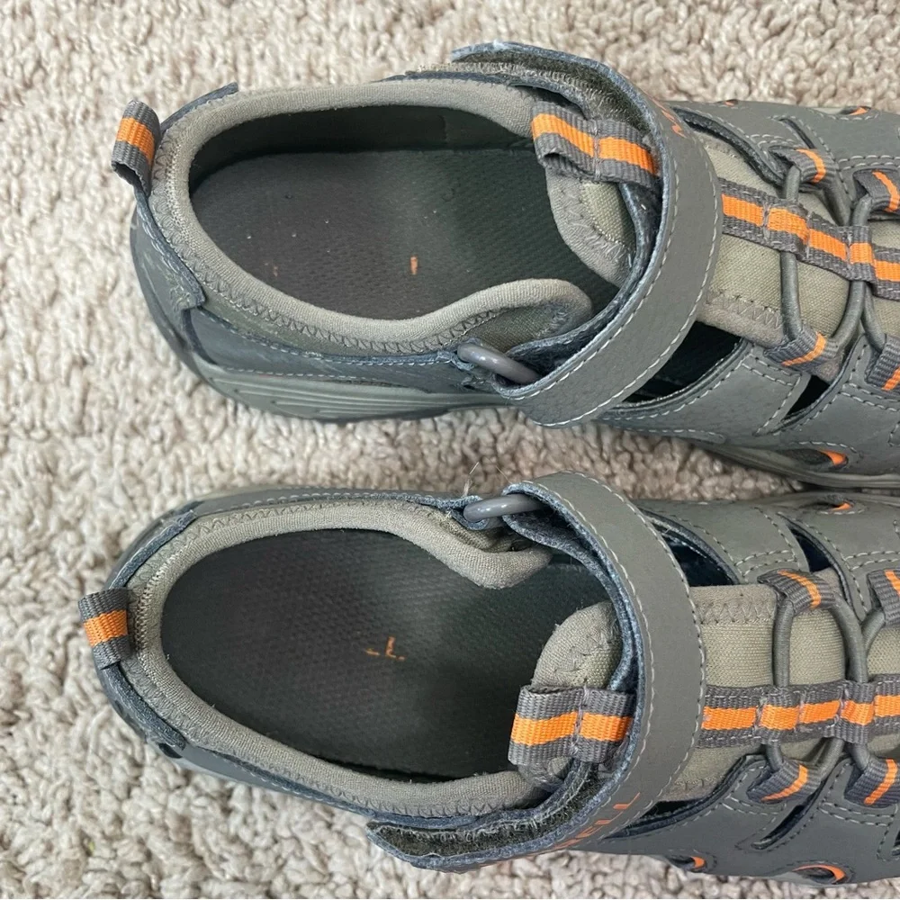 Merrell Kids Hydro H2O Hiker Outdoor Sport Sandal Size 3 Big Kid Gunsmoke/Orange